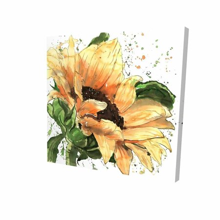 FONDO 12 x 12 in. Sunflower In Bloom-Print on Canvas FO2792100